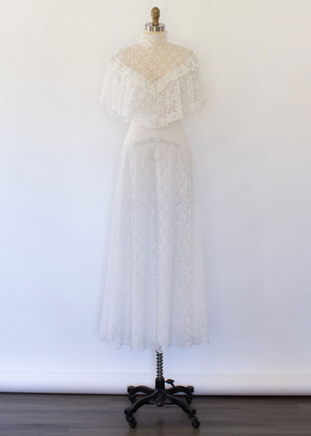 80s Floral Jaquard Sack Dress