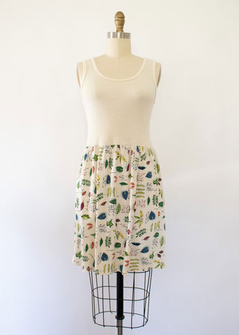 80s Floral Jaquard Dress