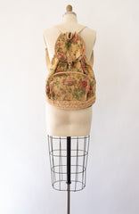 80s Carpetbags of America Floral Backpack