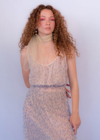 60s Floral Lace Nighty