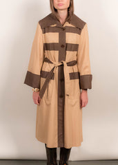 70s Two-Tone Trench Coat