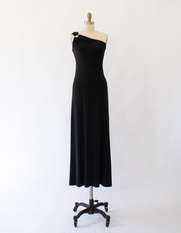 70s Abstract Belted Dress