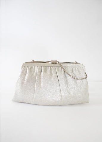 60s Silver Lame Handbag