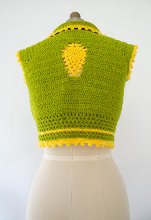 60s Hand-Made Crochet Vest