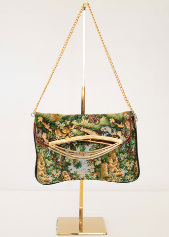 60s Floral Tapestry Handbag