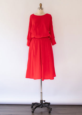 70s Cape Sleeve Dress
