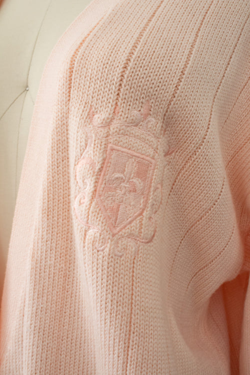 80s Emblem Preppy Cardigan