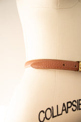 80s Dooney Bourke Tan Leather Belt