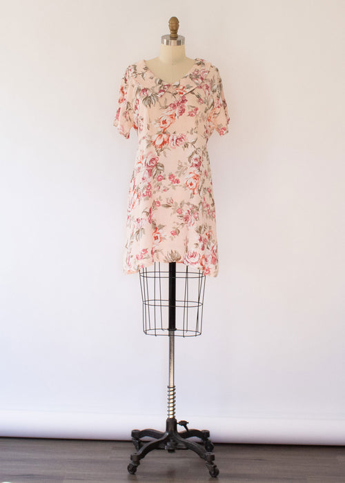 90s Floral Baby-Doll Dress