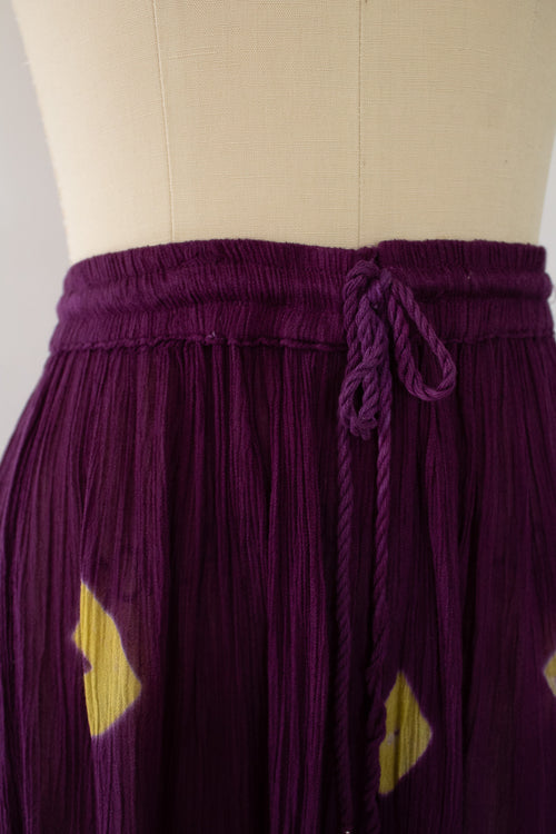 90s Tie-Dye Broomstick Skirt
