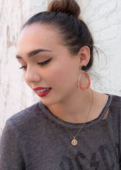 Amber Swirl Acrylic Earrings