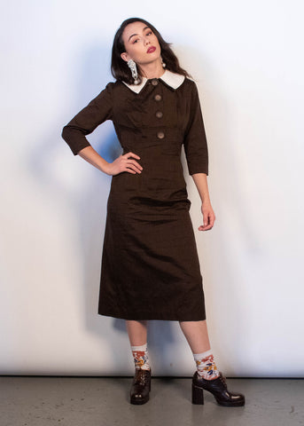 60s Silk Sheath Dress