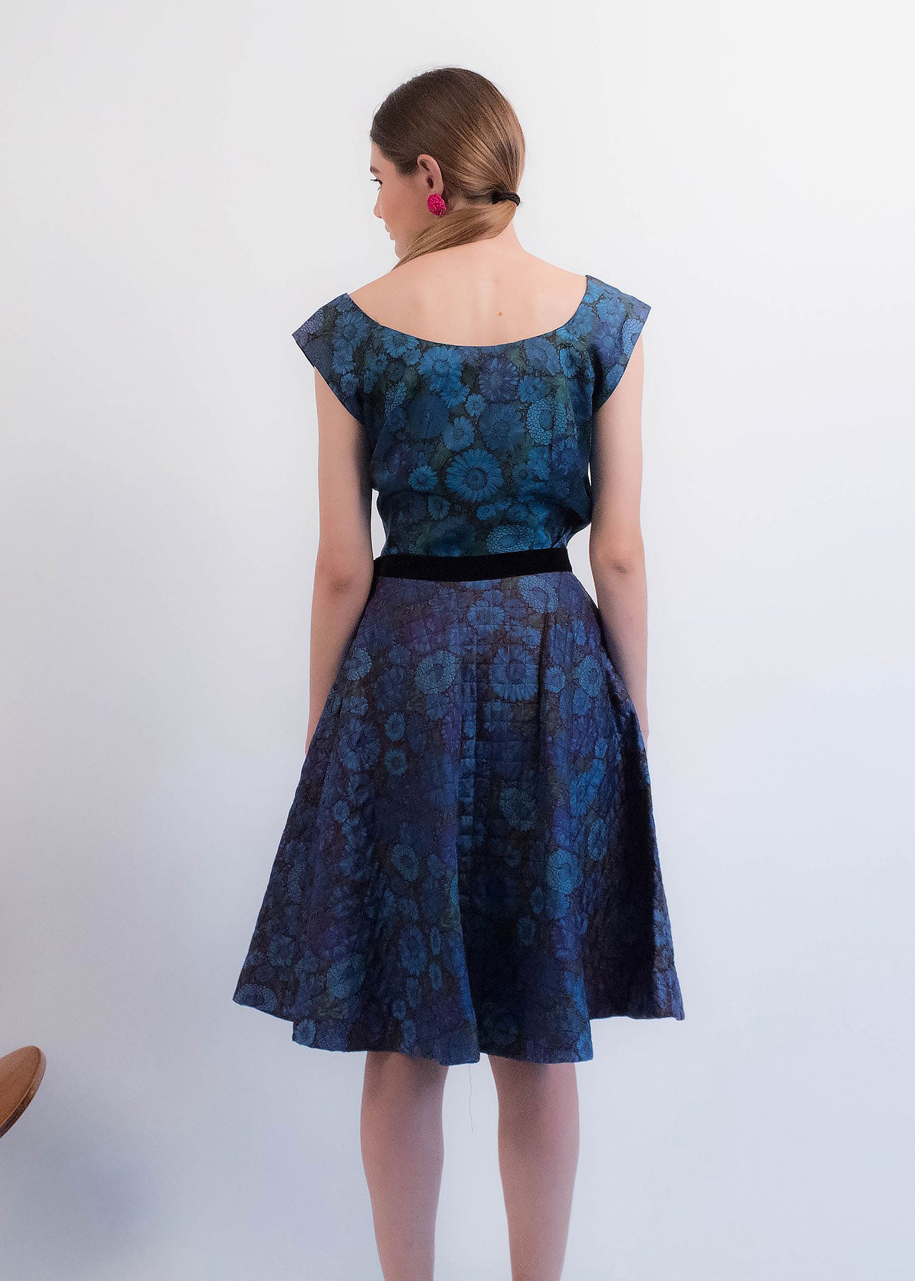 50s Floral Skirt Set