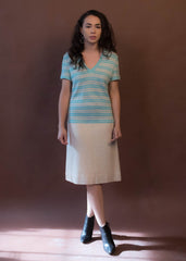 60s Mod Striped Knit Dress