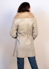 60s Boho Leather Coat