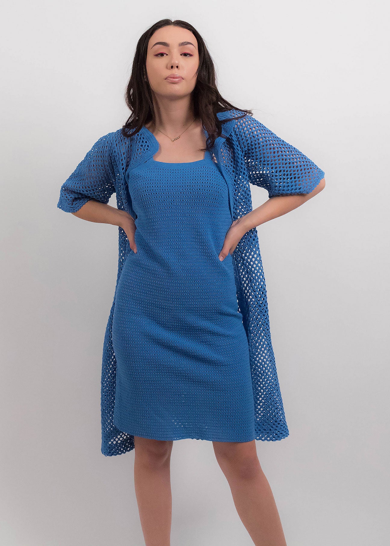 60s Crochet 2-Piece Dress