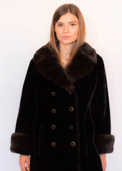60s Mod Faux Fur Coat