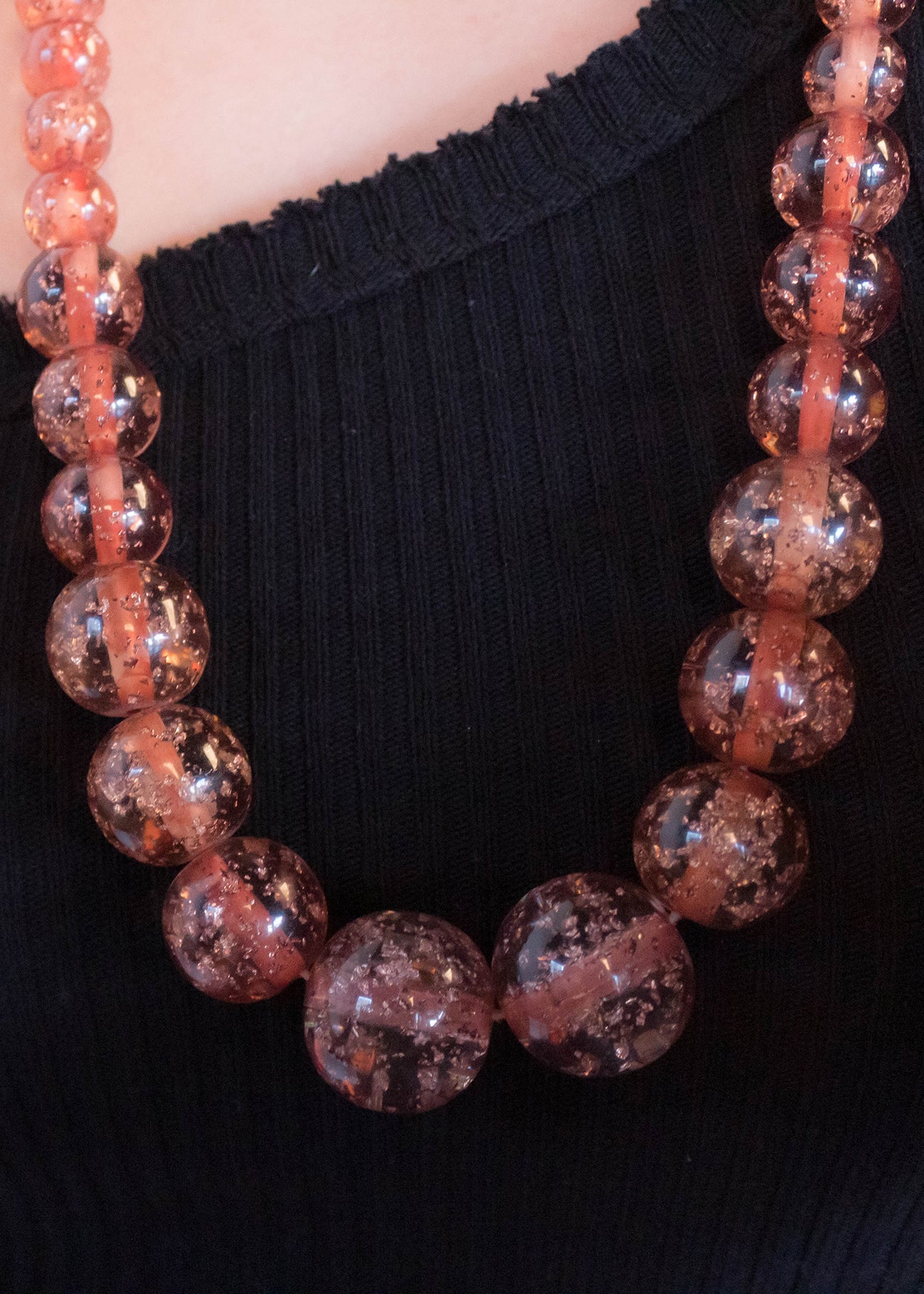 60s Beaded Bubble Necklace