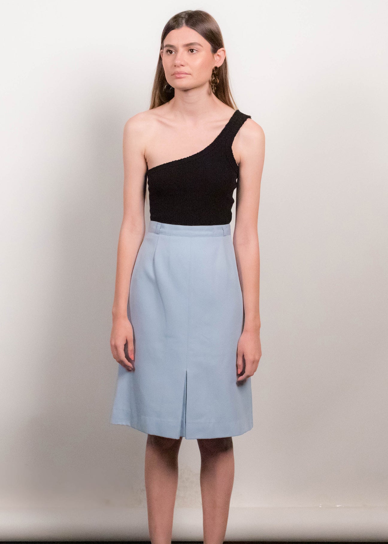 70s High-Waisted A-line Skirt