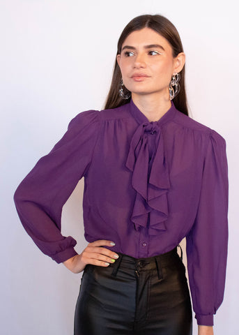 80s Intricate Embroidered Blouse