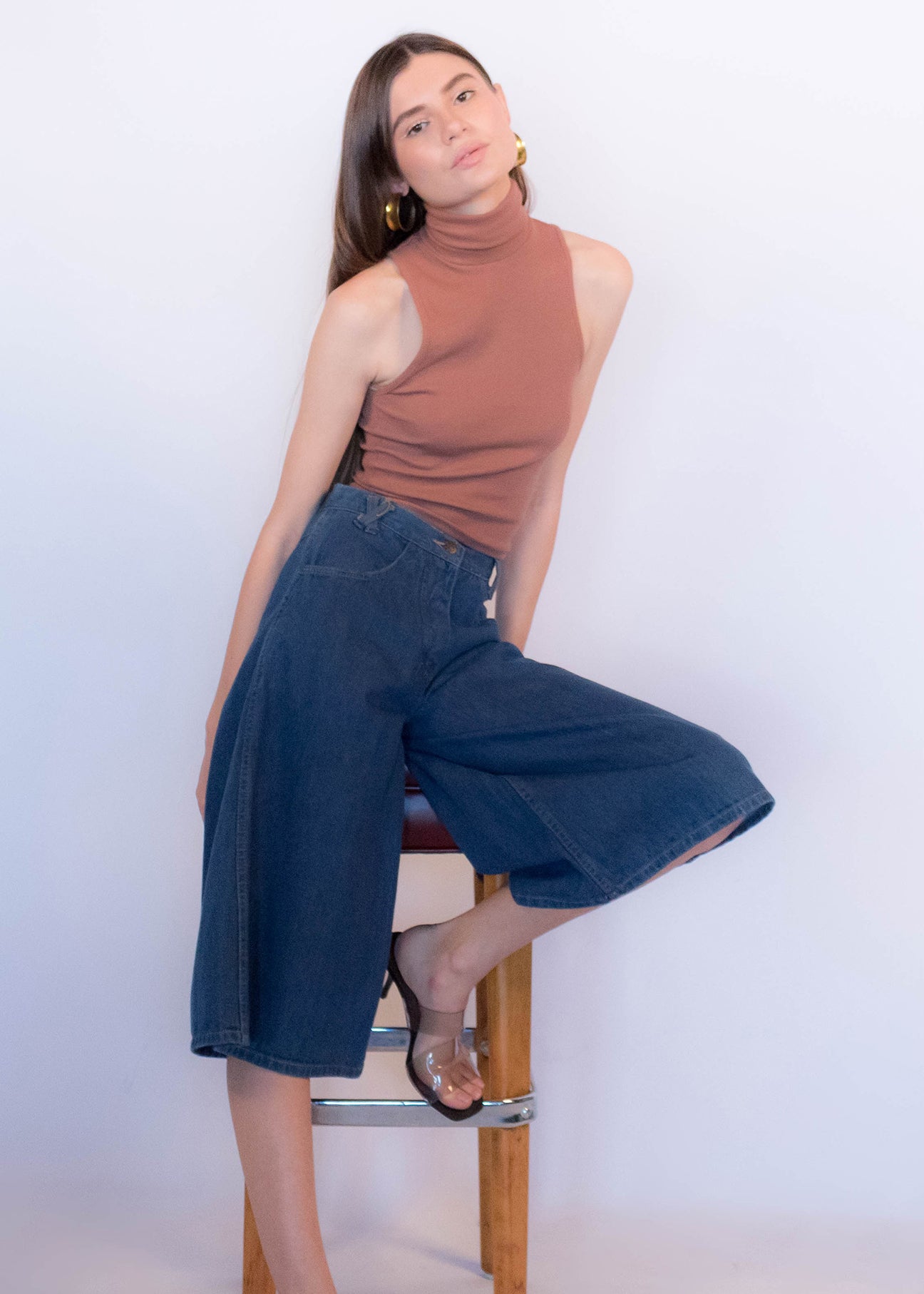 Denim culotte pants from Nice Things – Nomad and the bowerbird & Bringing  the outside in