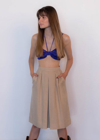90s Crinkled Tie-Dye Skirt