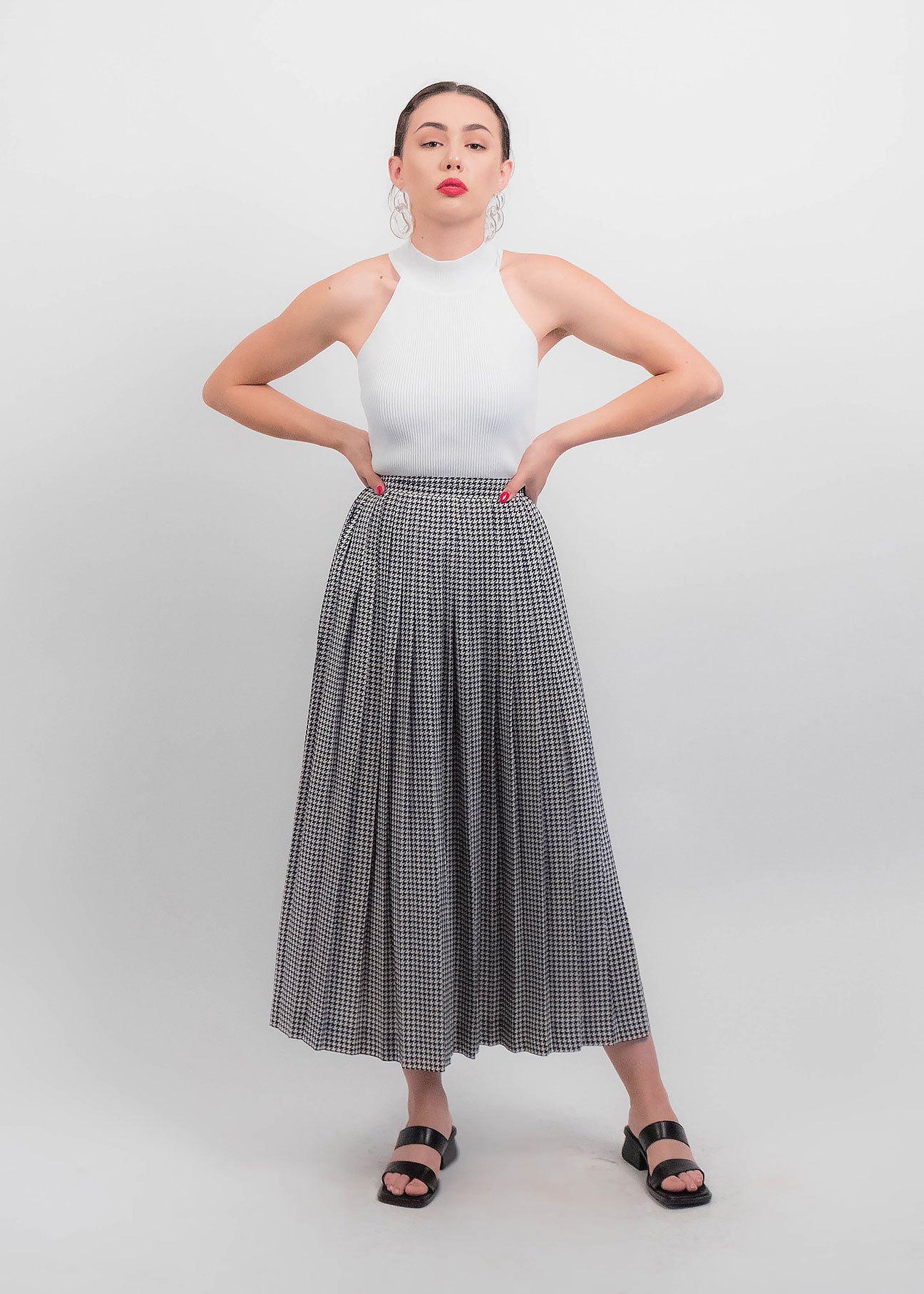 80s Ralph Lauren Silk Maxi Skirt