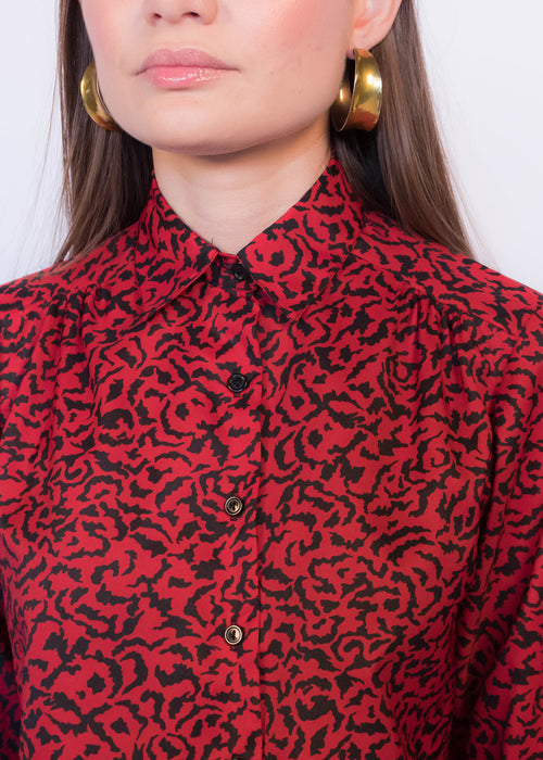 80s Abstract Blouse