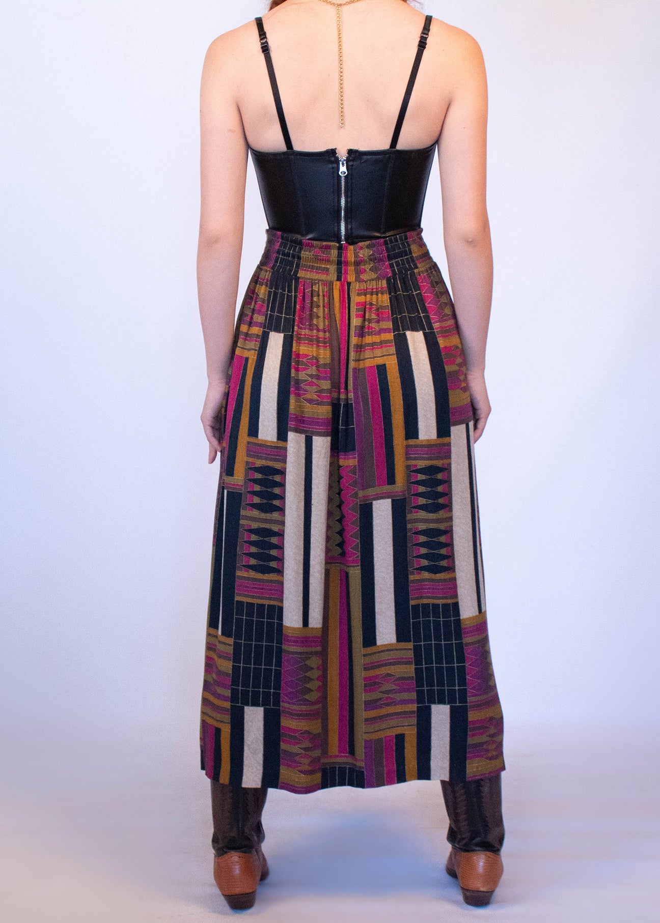 90s Abstract Tribal Skirt