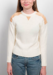 70s Knit Corduroy Sweater