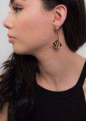 80s Geometric Dangle Earrings