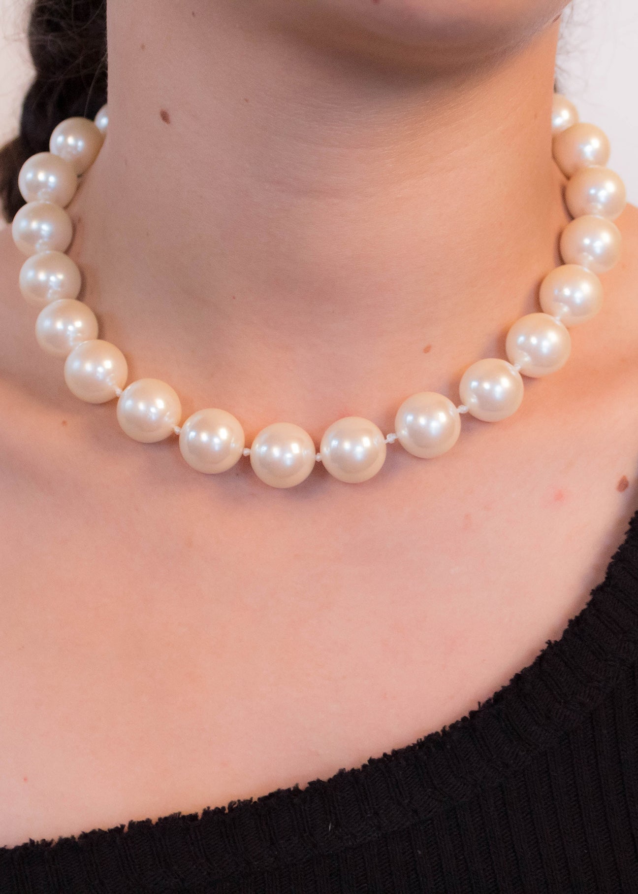Large Big Pearl Necklace Bracelet and Earring Wedding Faux Pearls Jewelry  Set Multi Strand Simulated Pearl Necklace Chunky Pearls Costume Jewelry for  Women Girls Bride Gift - Walmart.com