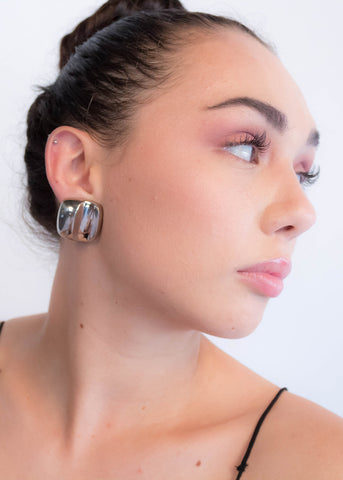 80s Frosted Lucite Drop Earrings