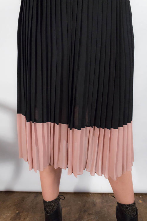 80s Gradient Pleated Skirt