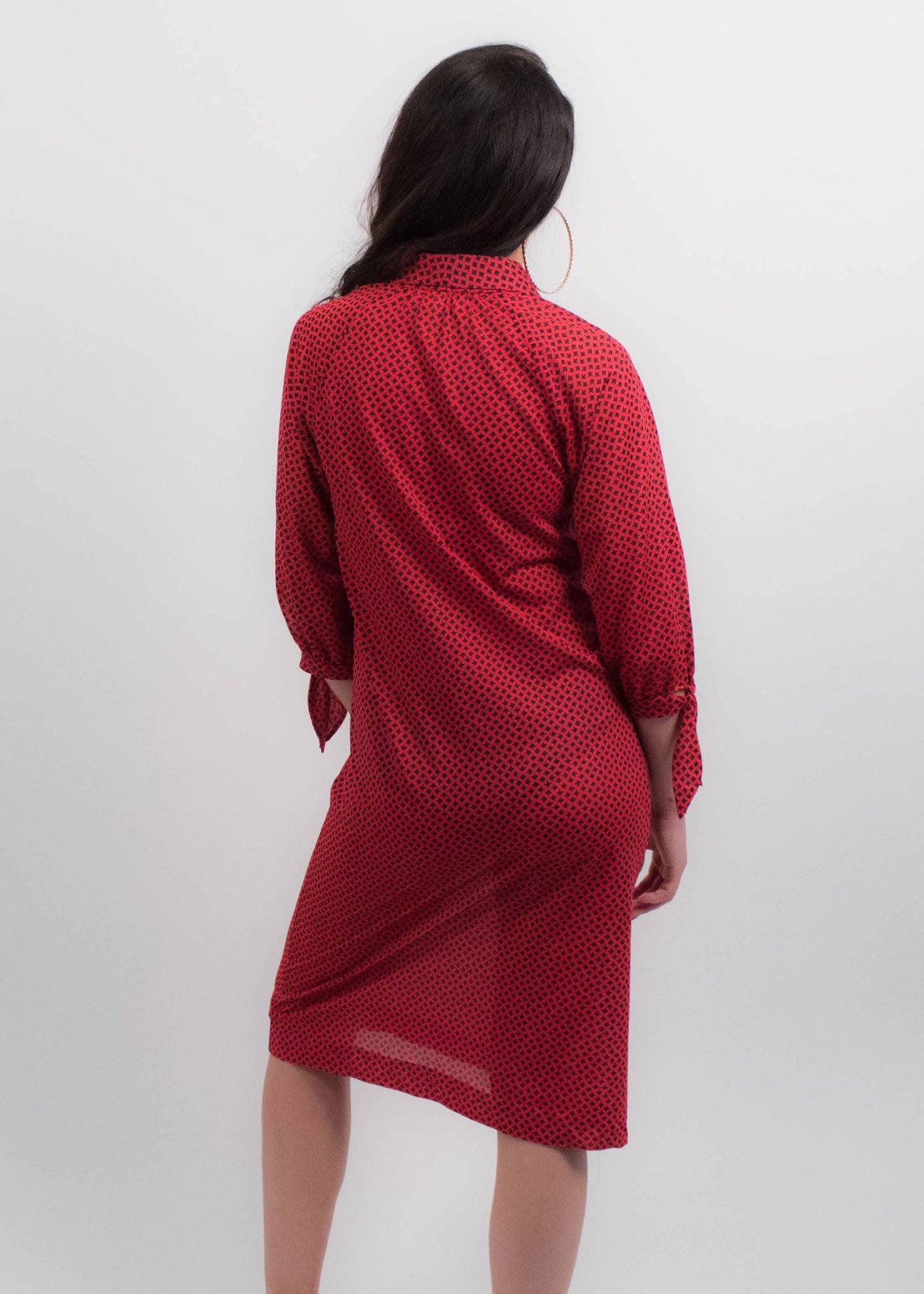 70s Geometric Abstract Dress