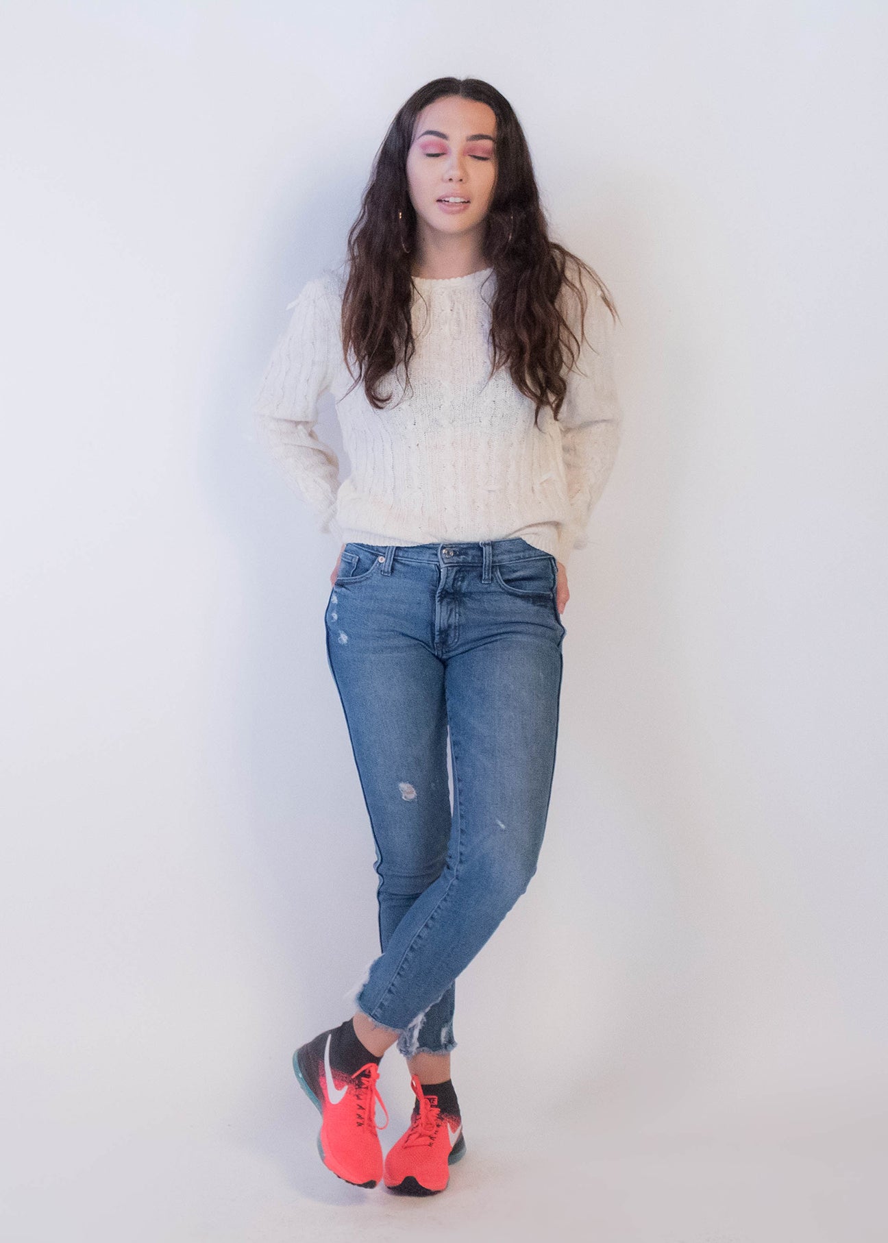 80s Silk Cable Knit Sweater