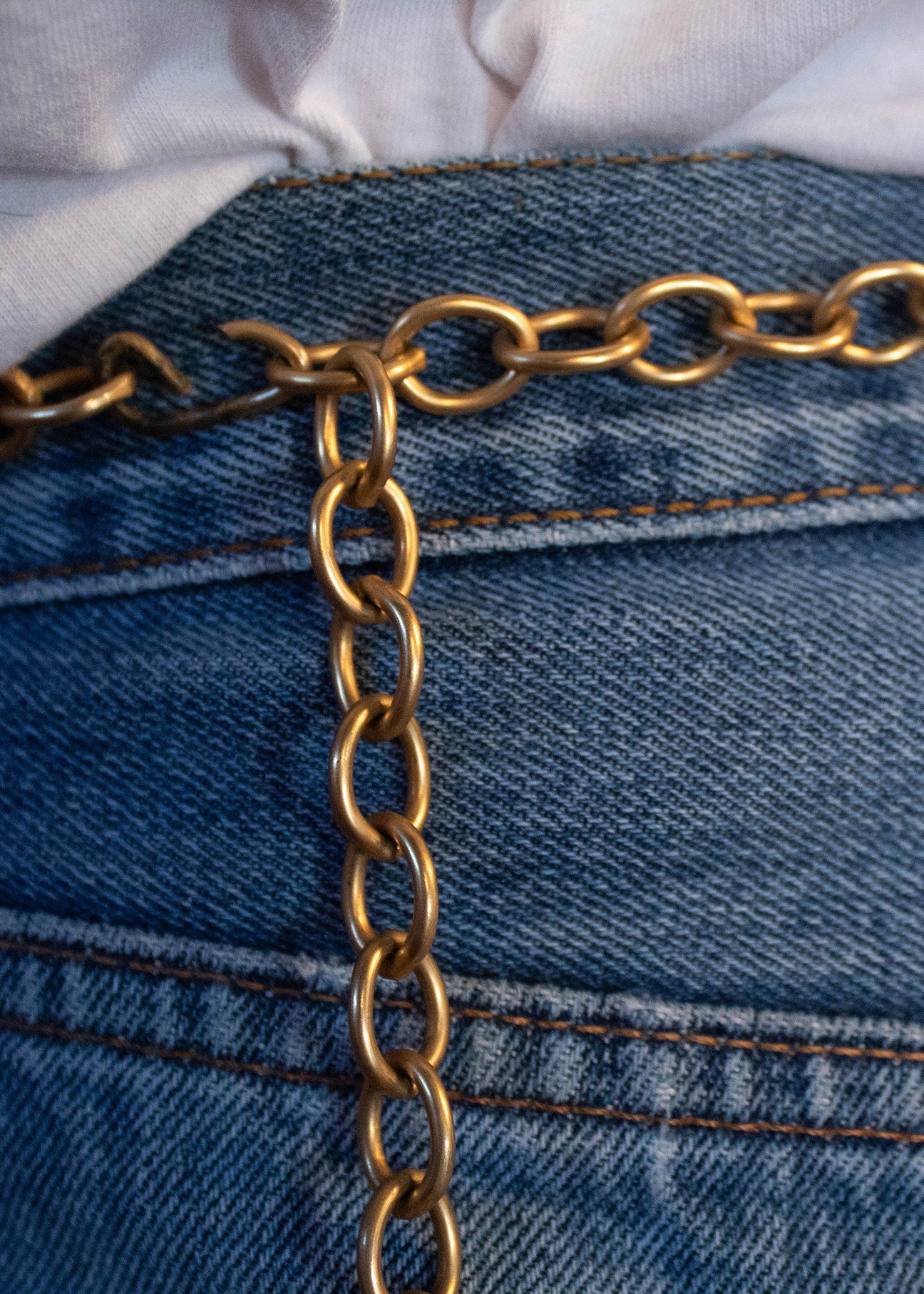 70s Gold-Tone Chain Link Medallion Belt – gisela&Zoe