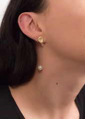 Minimalist Pearl Drop Earrings